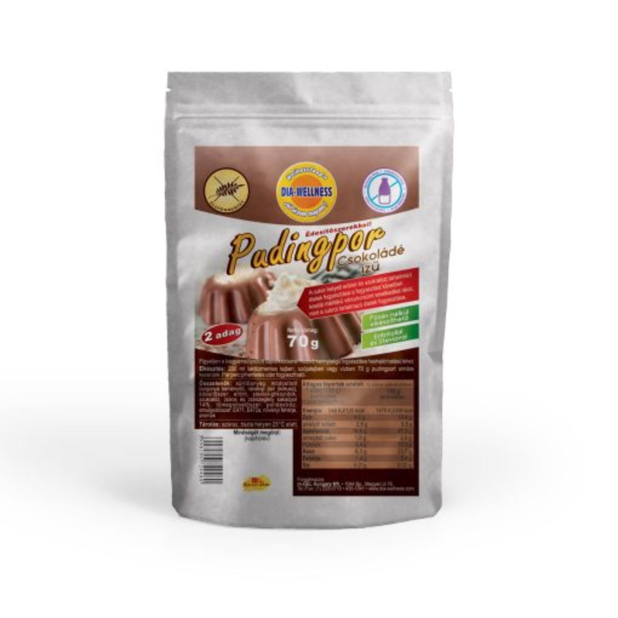 Dia-Wellness studený čokoládový puding 70 g - 52001