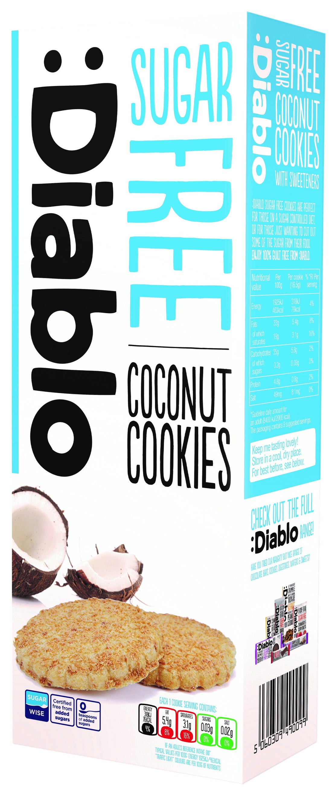 Diablo kokosové sušienky 150 g - 81150