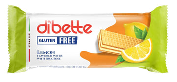 Dibette Neplnená vafle s citrónovou príchuťou a fruktózou bez lepku 50 g - 90921