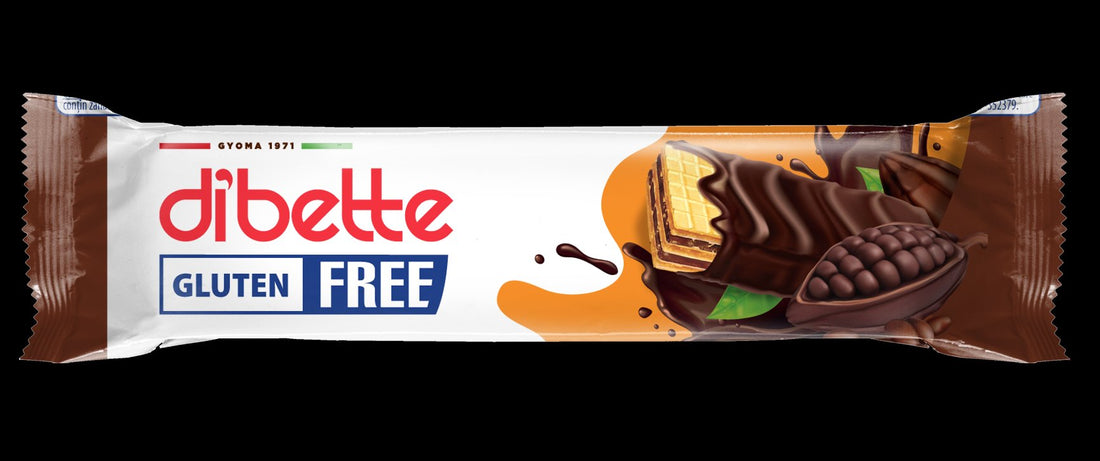 Dibette kakaové oblátky plnené kakaovým krémom s fruktózou bez lepku 26 g - 90917