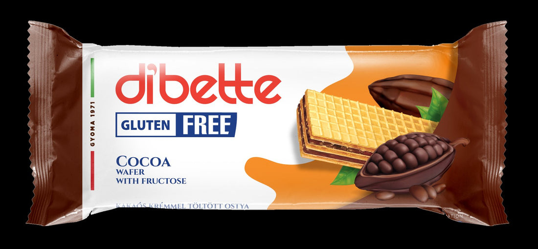 Dibette kakaové oblátky plnené krémom bez fruktózy bez lepku 50 g - 90919