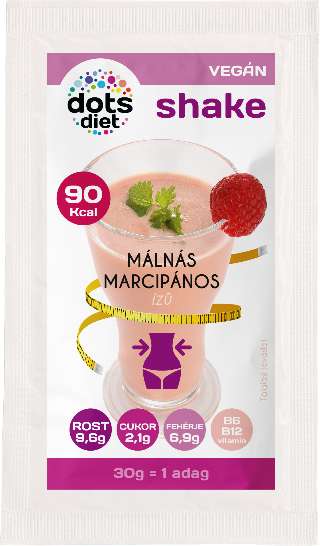 Dotsdiet kokteil v prášku s príchuťou maliny a marcipánu 30 g - 95300