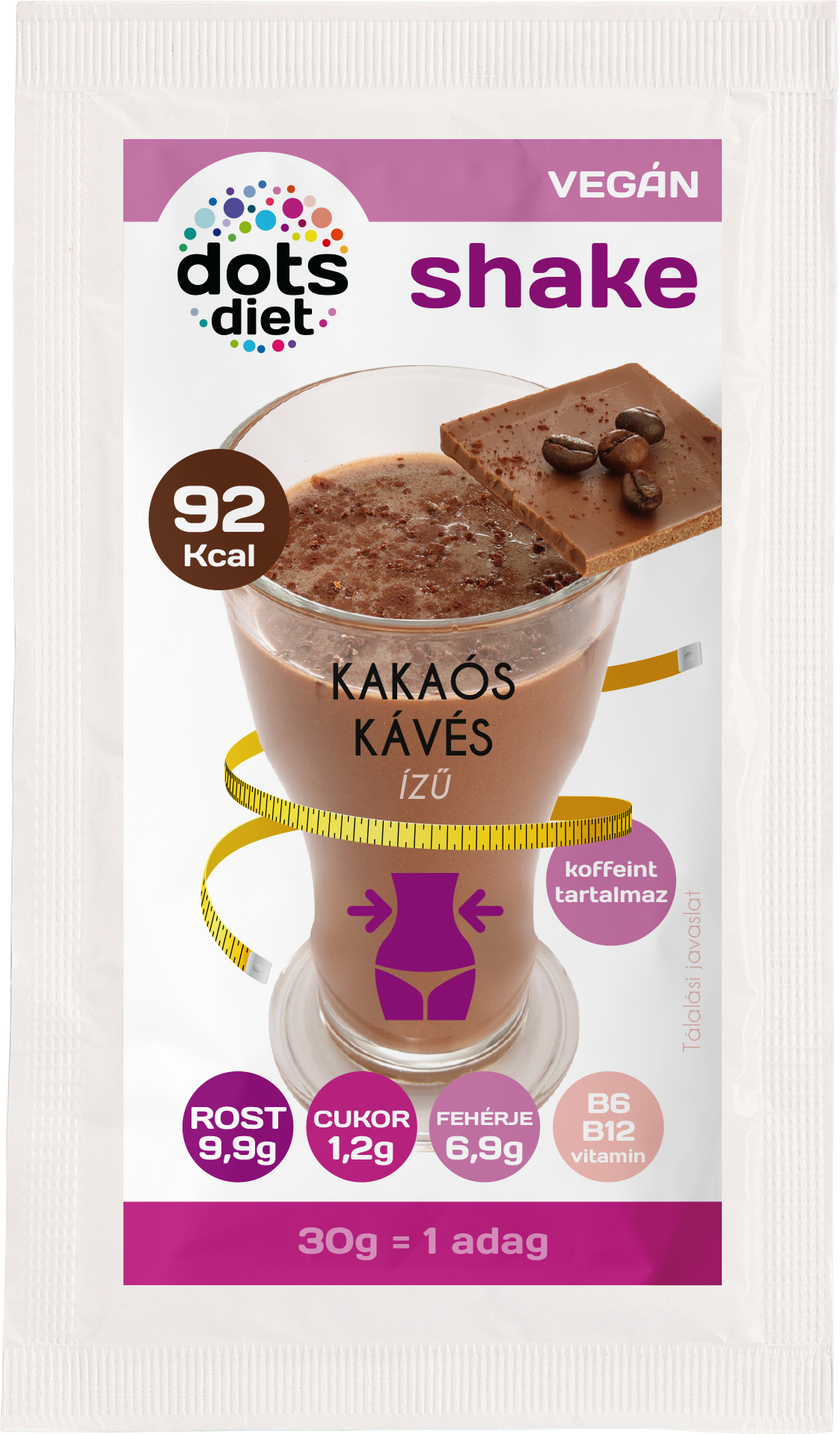 Dotsdiet kokteil v prášku s príchuťou kakaa a kávy 30 g - 95296
