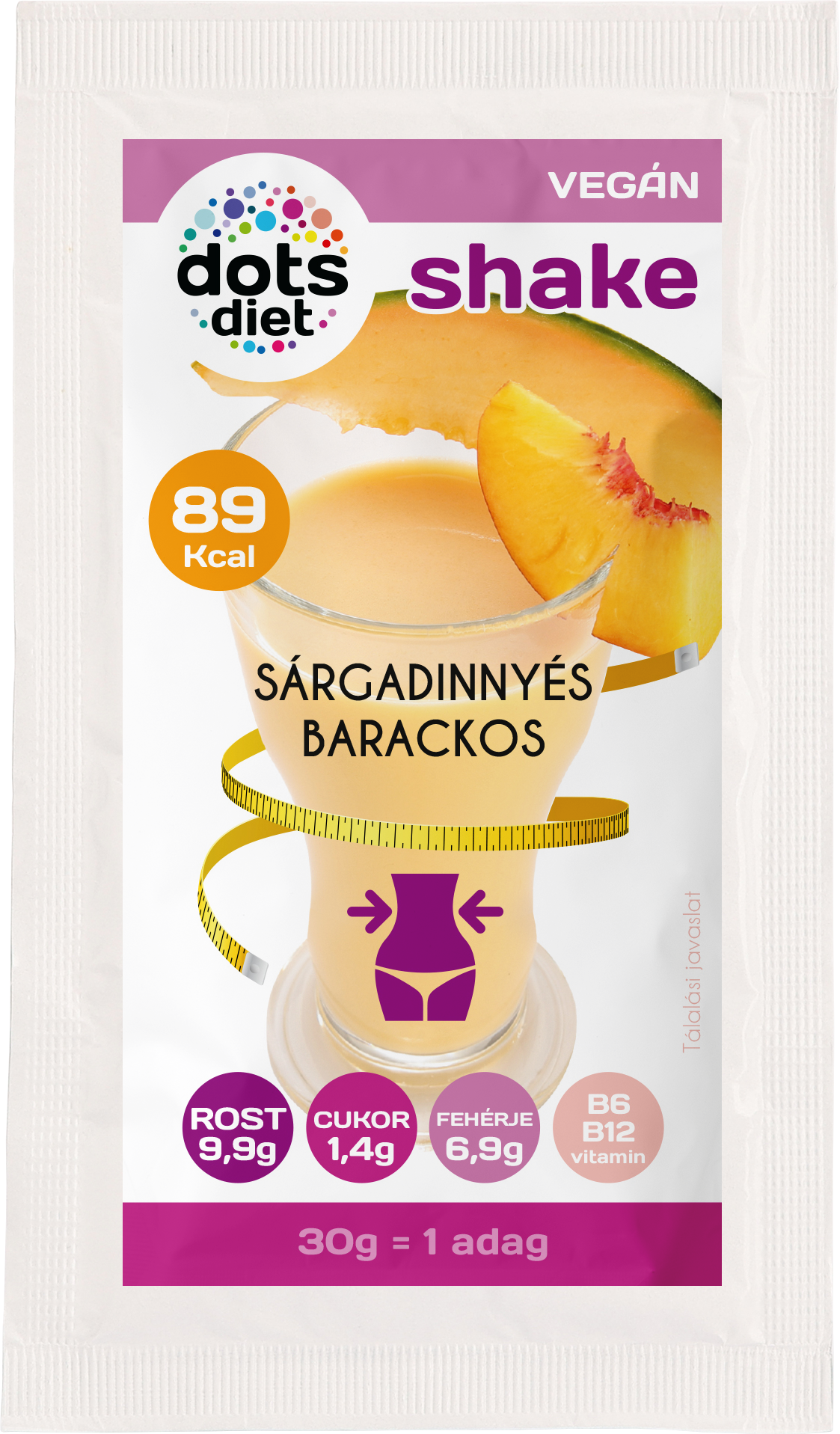 Dotsdiet kokteil v prášku s príchuťou melón-broskyňa 30 g - 95295