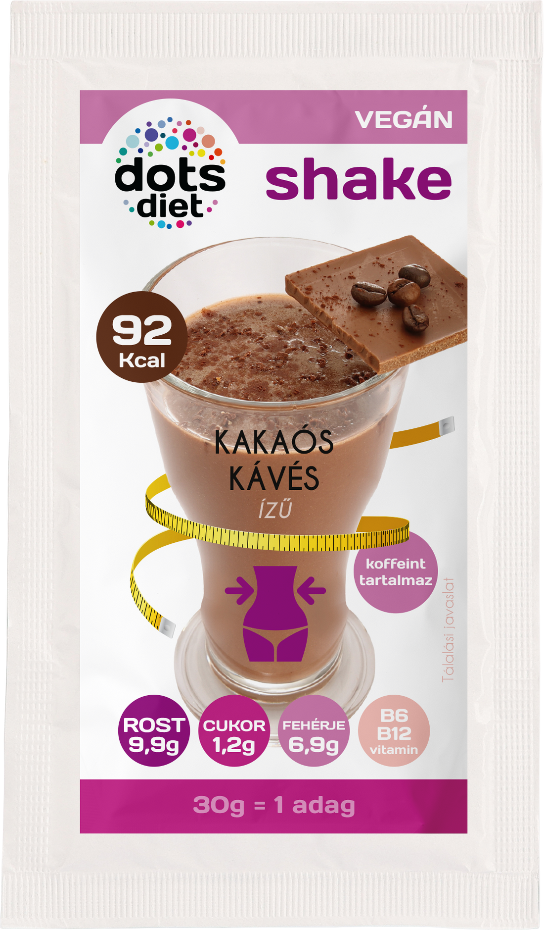 Dotsdiet kokteil v prášku s príchuťou kakaa a kávy 30 g - 95296