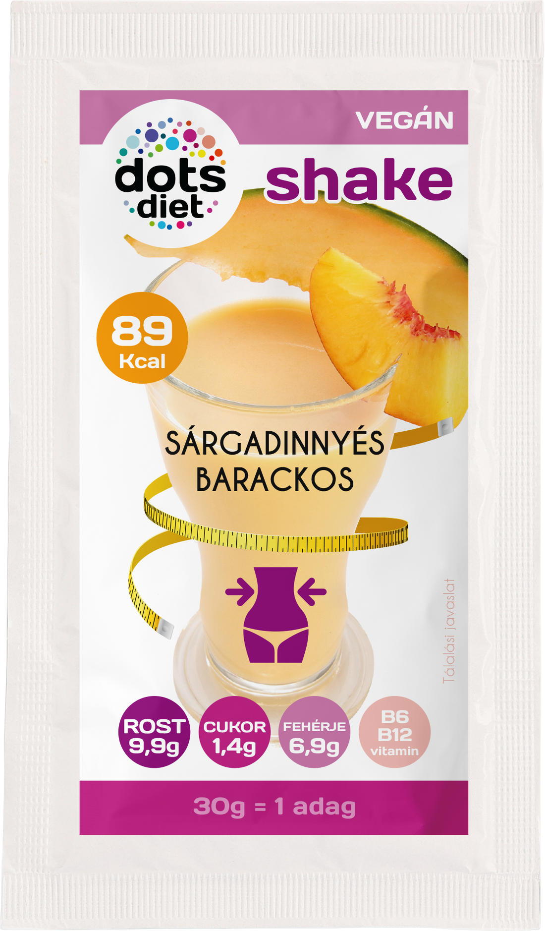 Dotsdiet kokteil v prášku s príchuťou melón-broskyňa 30 g - 95295