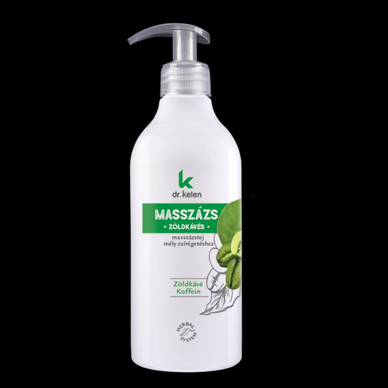 Dr.kelen zelená káva masážne mlieko, hlboké spaľovanie tuku  500 ml - 39597