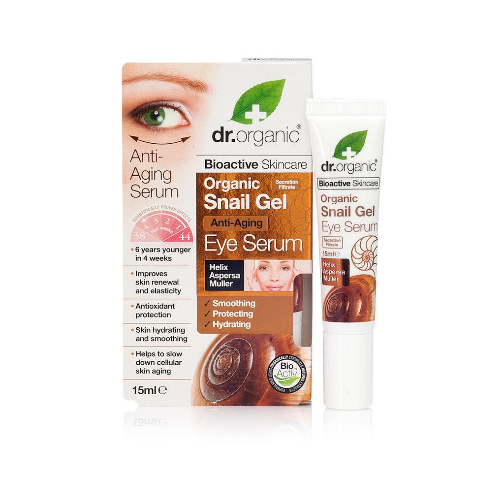 Dr.organic bioaktívny slimáčí gélový očný krém 15 ml - 43487
