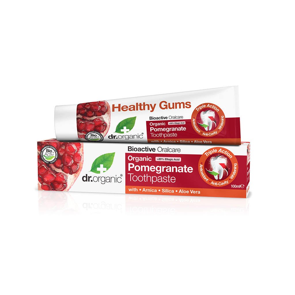 Dr. Organic organická zubná pasta s granátovým jablkom 100 ml - 11513