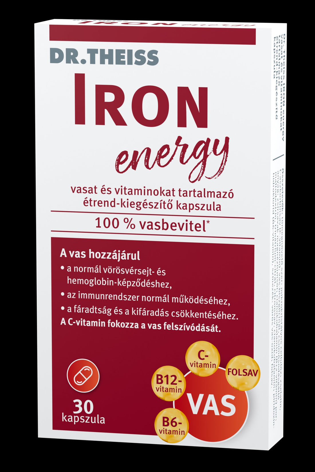 Dr.Theiss IRON  energy- so železom a vitamínmi 30 kapsúl - 90813