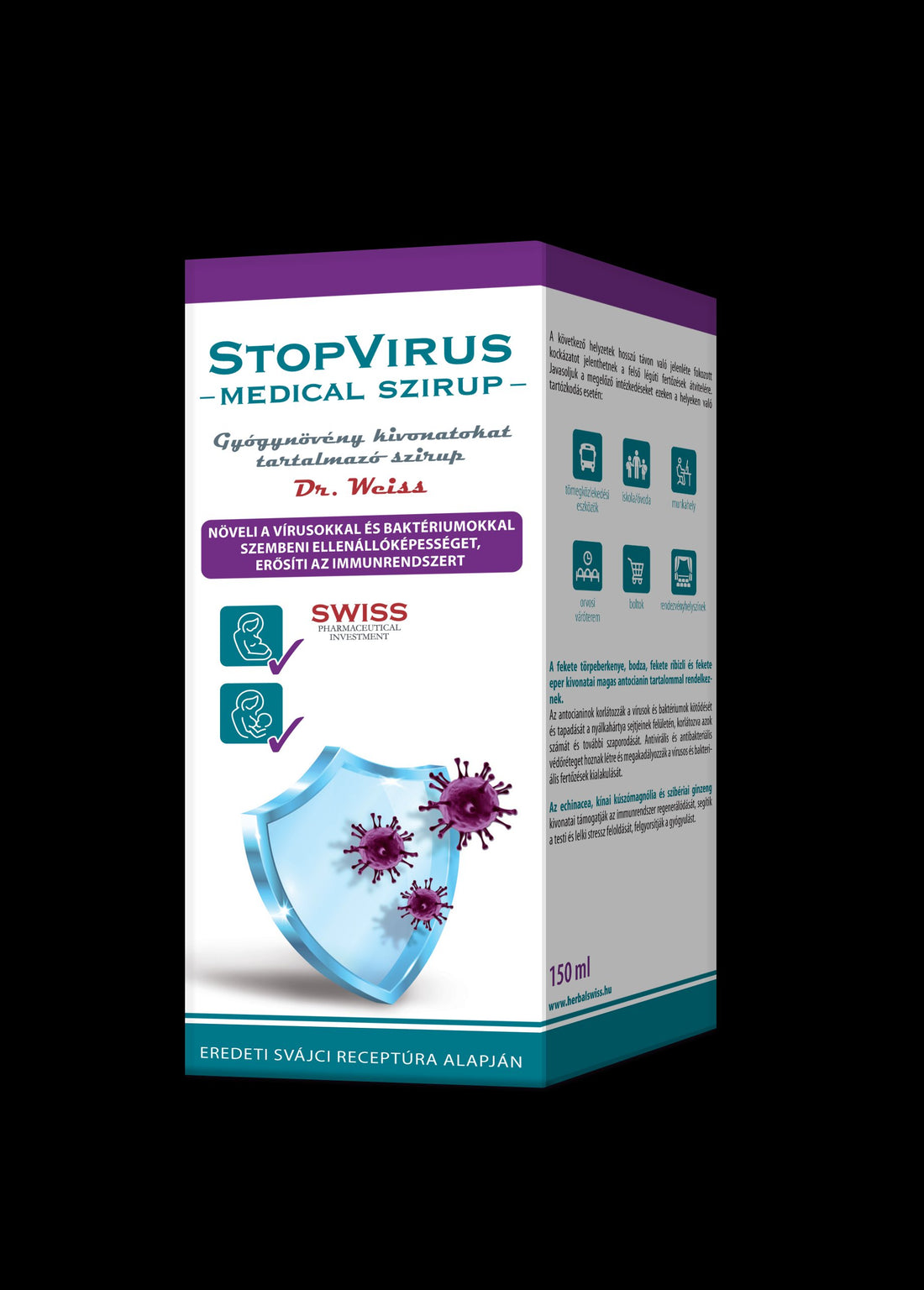 Dr. Weiss Stopvirus lekársky sirup 150 ml - 85971