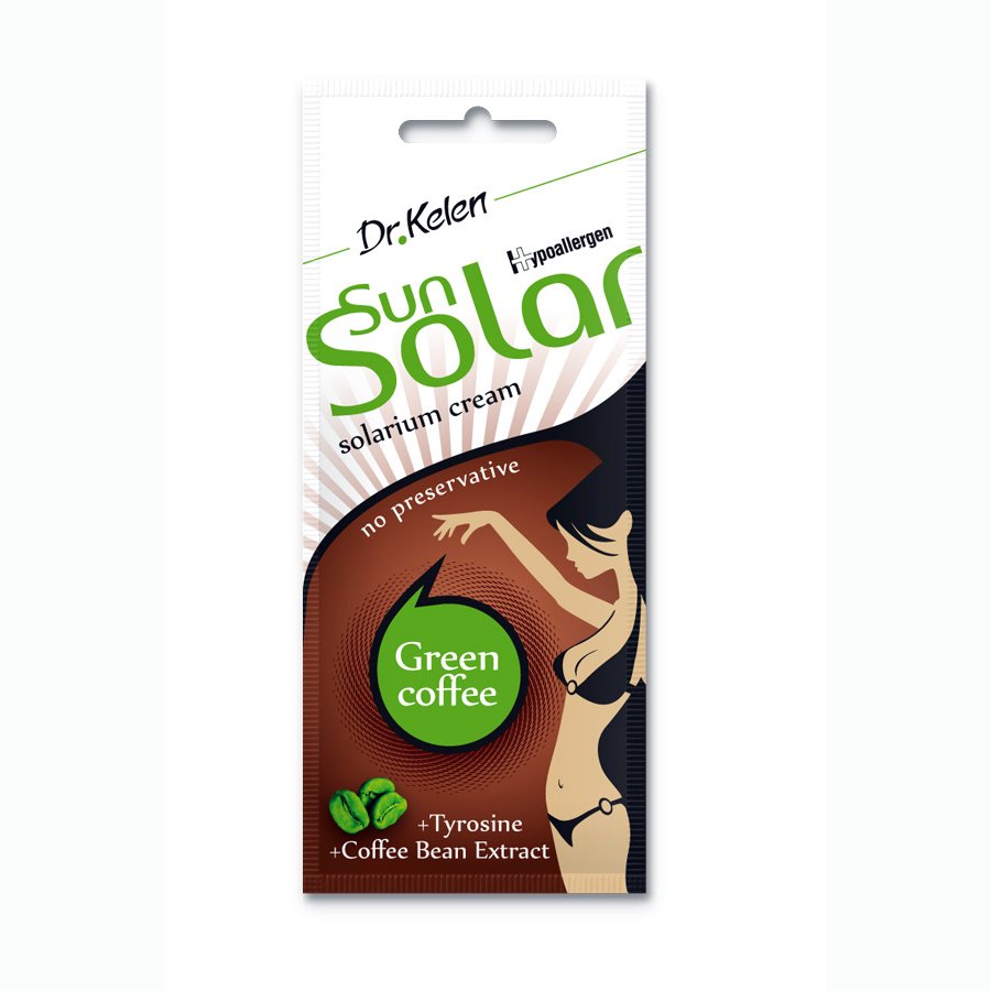 Dr.kelen Sunsolar zelená káva, krém do solária 12 ml - 53244