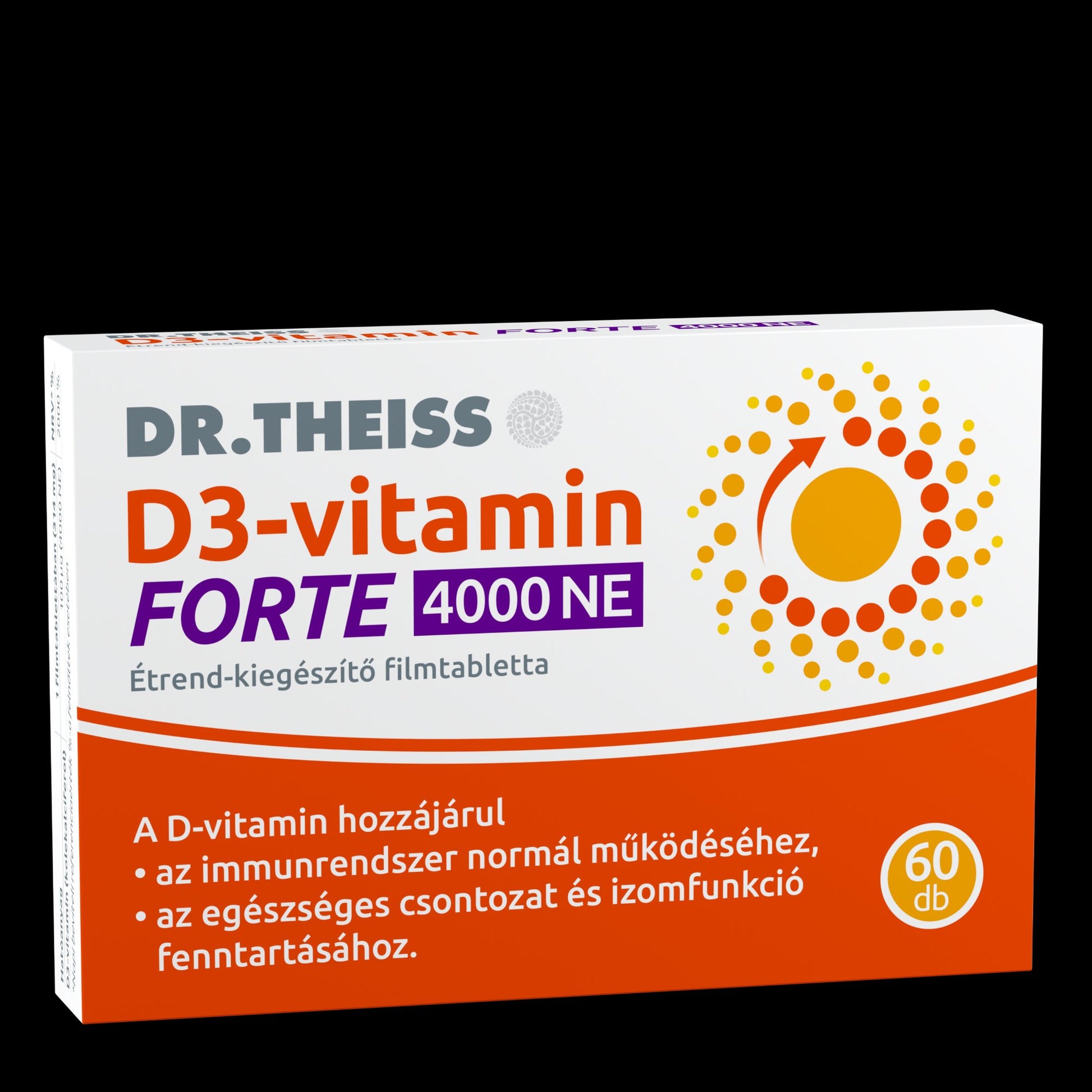 Dr.Theiss vitamín D3 forte doplnok stravy filmom obalené tablety 4000NE 60 ks - 89178