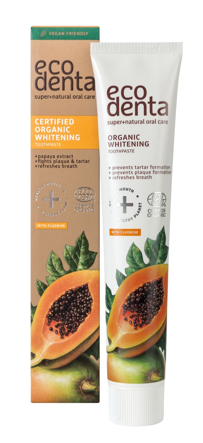 Ecodenta organická certifikovaná bieliaca zubná pasta s papájou 75 ml - 91472
