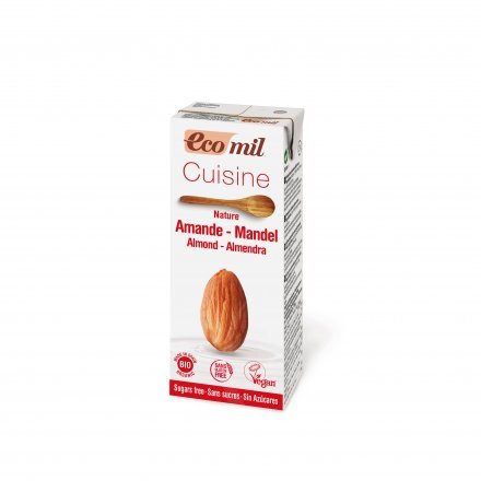 Ecomil organická mandľová smotana na varenie bez cukru 200 ml - 52689