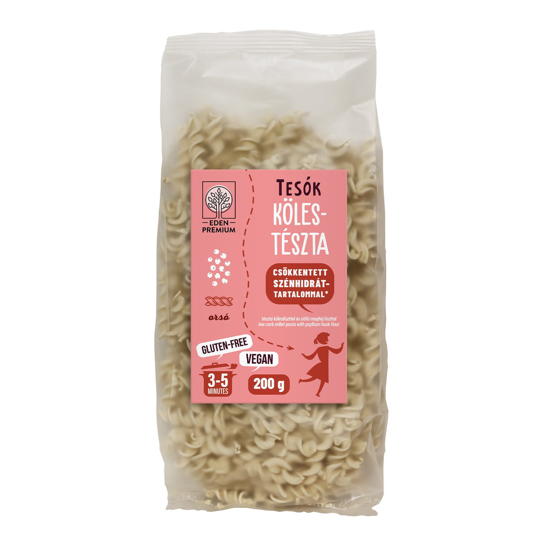 Eden Premium  proso so zníženým obsahom sacharidov, vretená  200 g - 91455