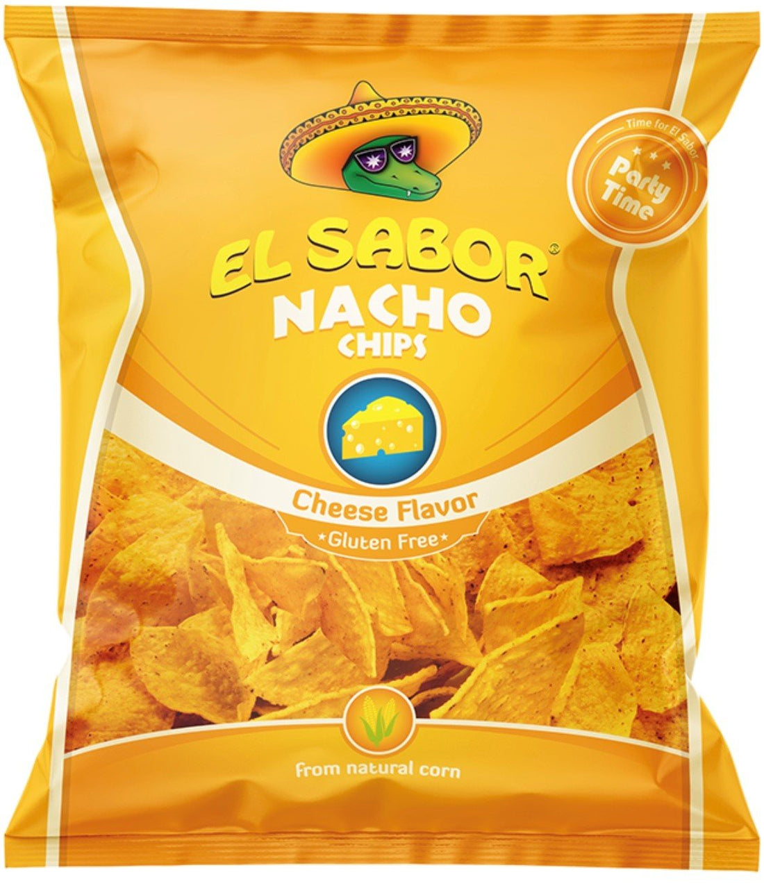 El sabor veľké nacho čipsy s bezlepkovým syrom 225 g - 85574