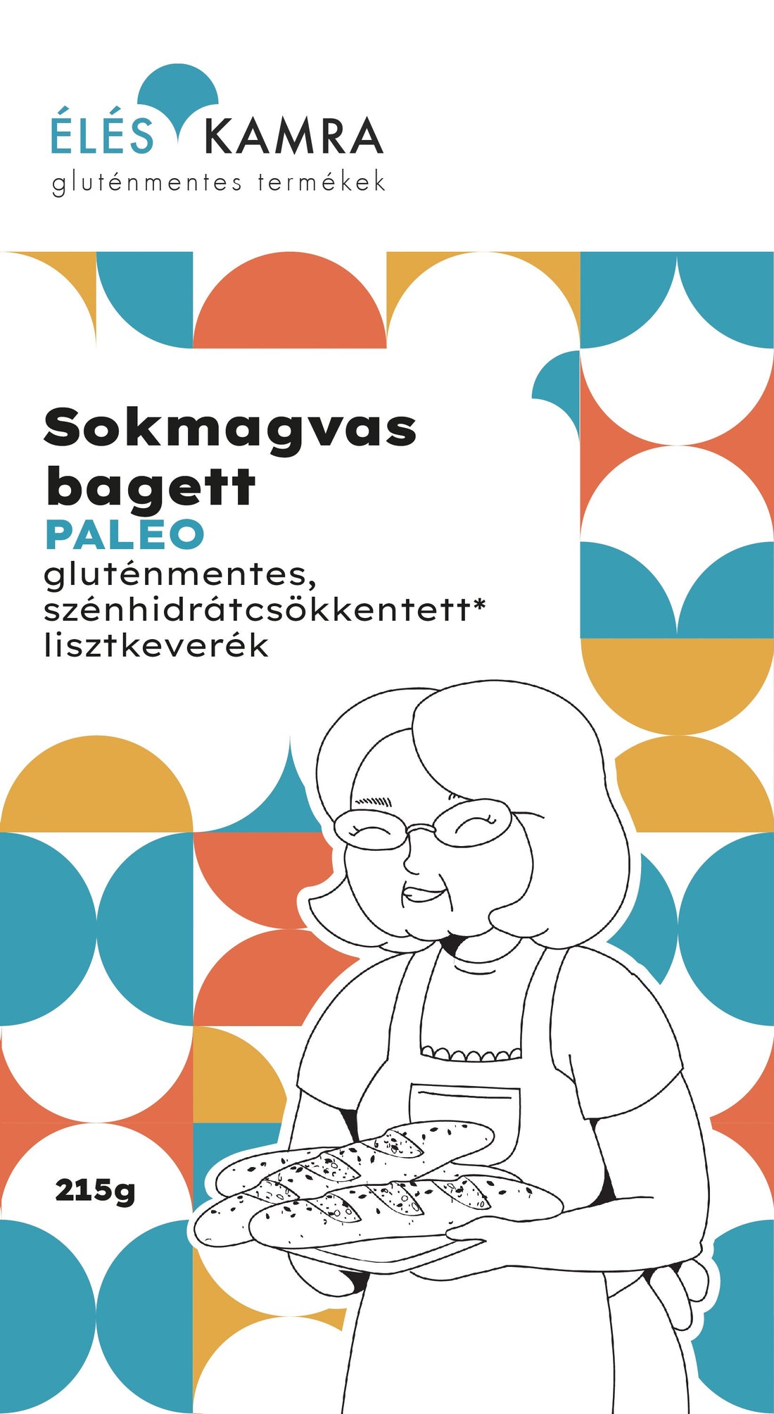 Bezlepková paleo bagetová múka 215 g - 53402