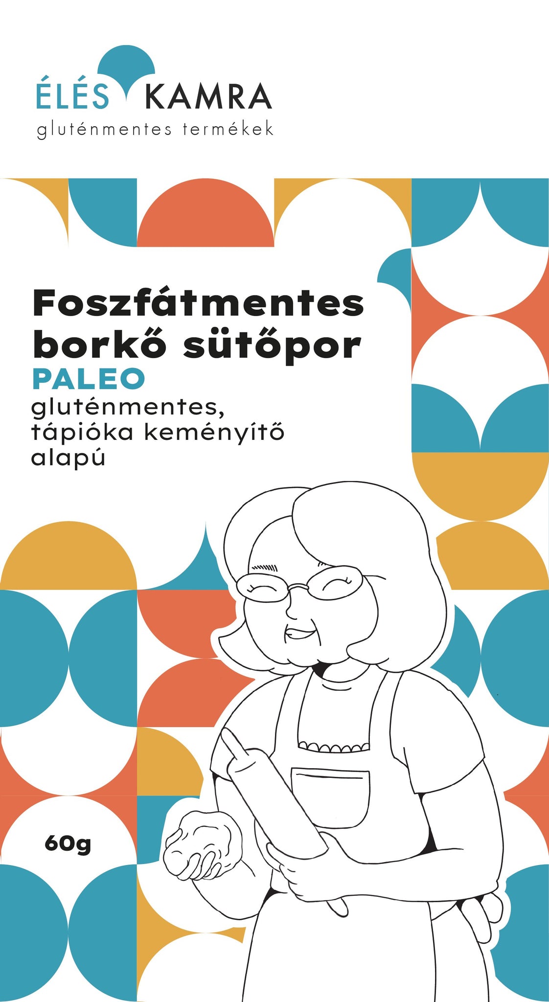 Food Pantry bezfosfátový vínny paleo prášok do pečiva s tapiokovým škrobom 60 g - 53390