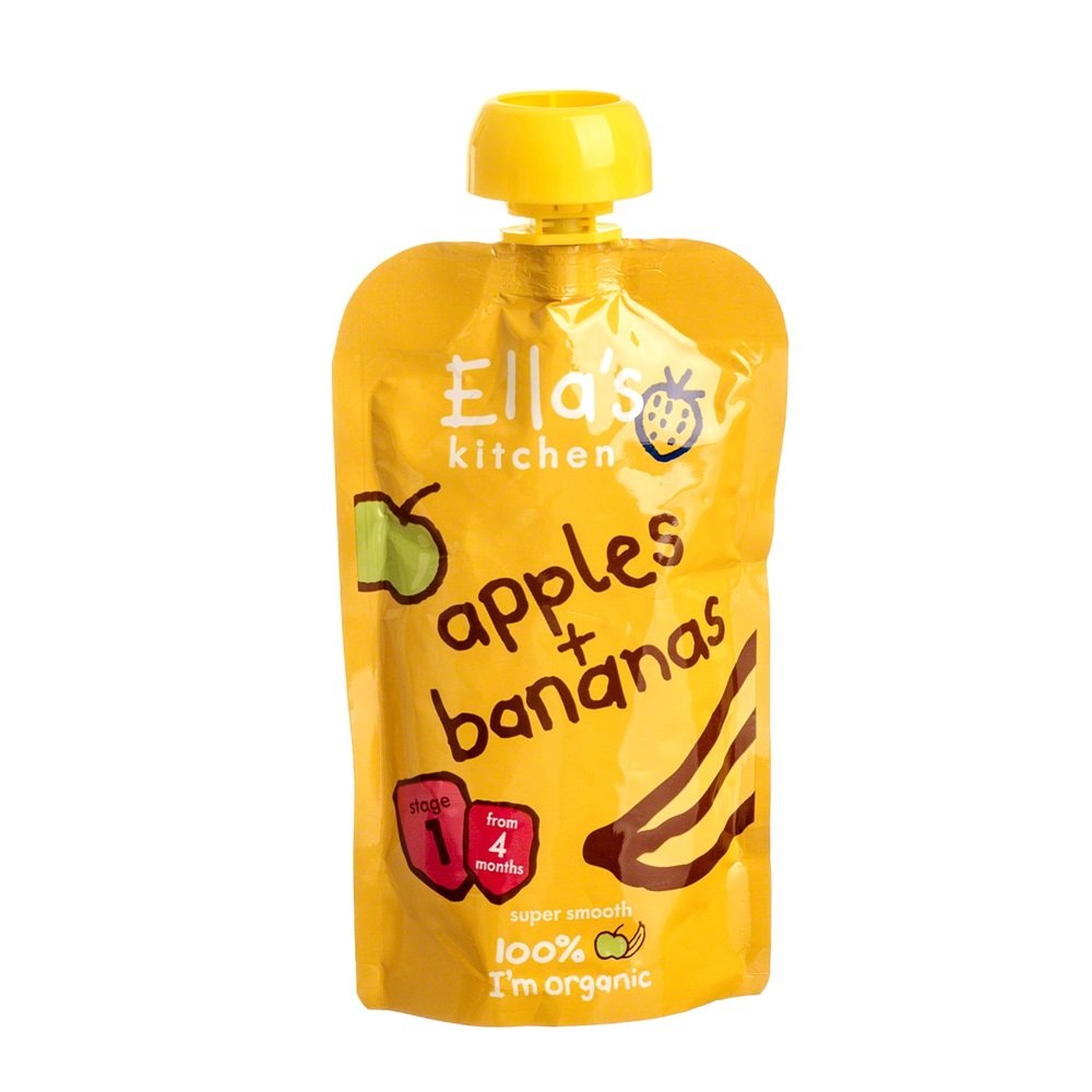 Ellas Kitchen organická detská výživa jablko-banán 120 g - 53068