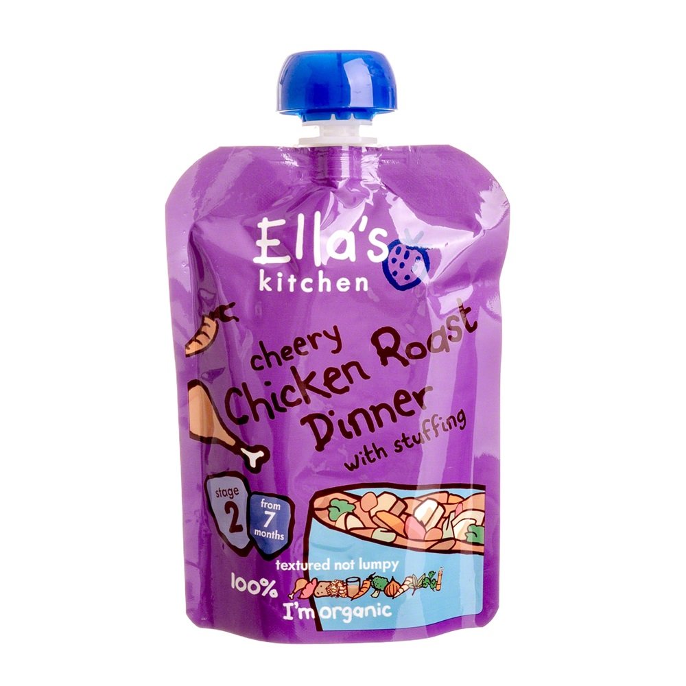 Detská výživa Ellas Kitchen BIO pečené kurča 130 g - 53084