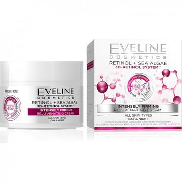 Eveline 3d retinolový intenzívny spevňujúci krém na tvár 50 ml - 53099