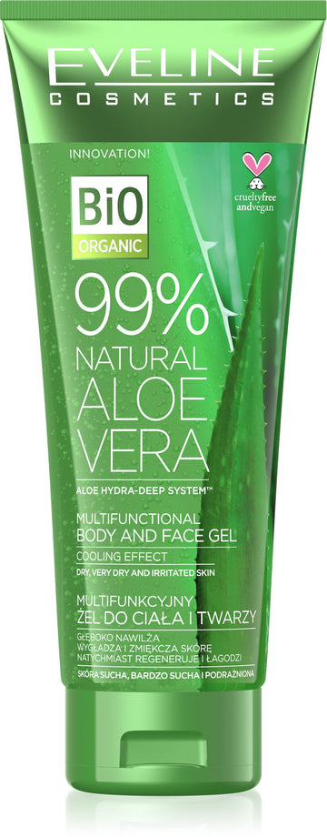 Eveline multifunkčný gél na telo a tvár s 99% prírodným aloe vera 250 ml - 84498