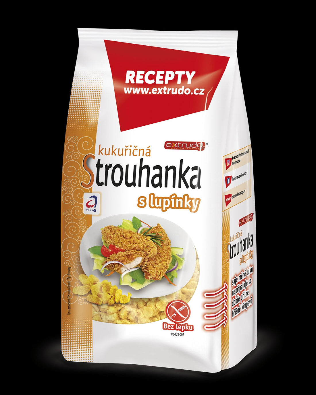 Extrudo bezlepková strúhanka s kukuricou 200 g - 90246