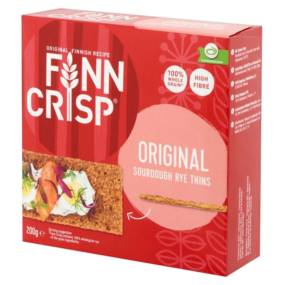 Finn Crisp tenký chrumkavý chlieb prírodný 200 g - 31693