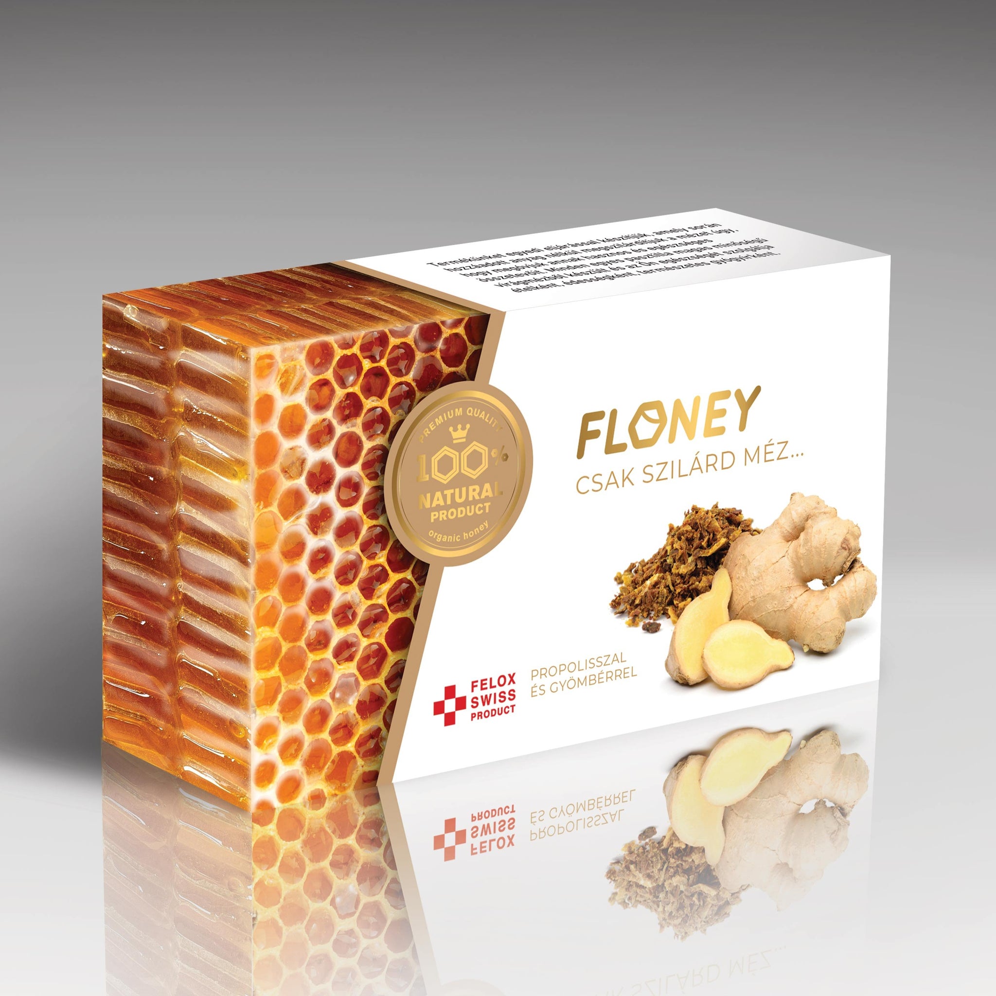 Floney medové pastilky zázvorové 18 kusov - 88395