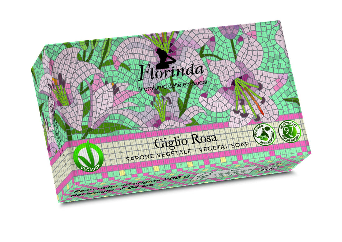 Florinda mozaika ružová ľalia mydlo 200 g - 90969