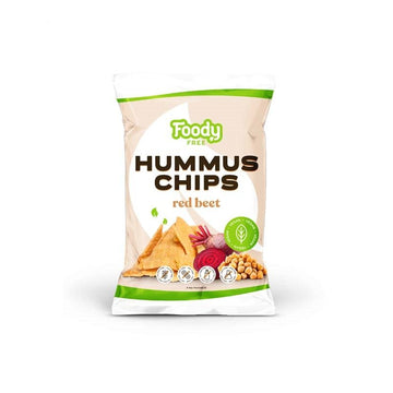 Foody Free bezlepkové čipsy s humusom a červenou repou 50 g - 82257