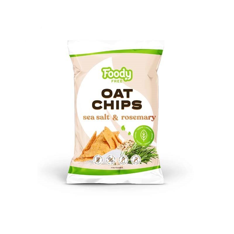 Foody Free bezlepkové ovsené lupienky s morskou soľou a rozmarínom 50 g - 82258