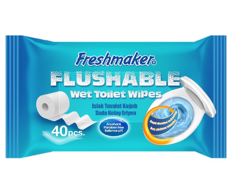 Vlhčený toaletný papier Freshmaker 40 ks - 93548