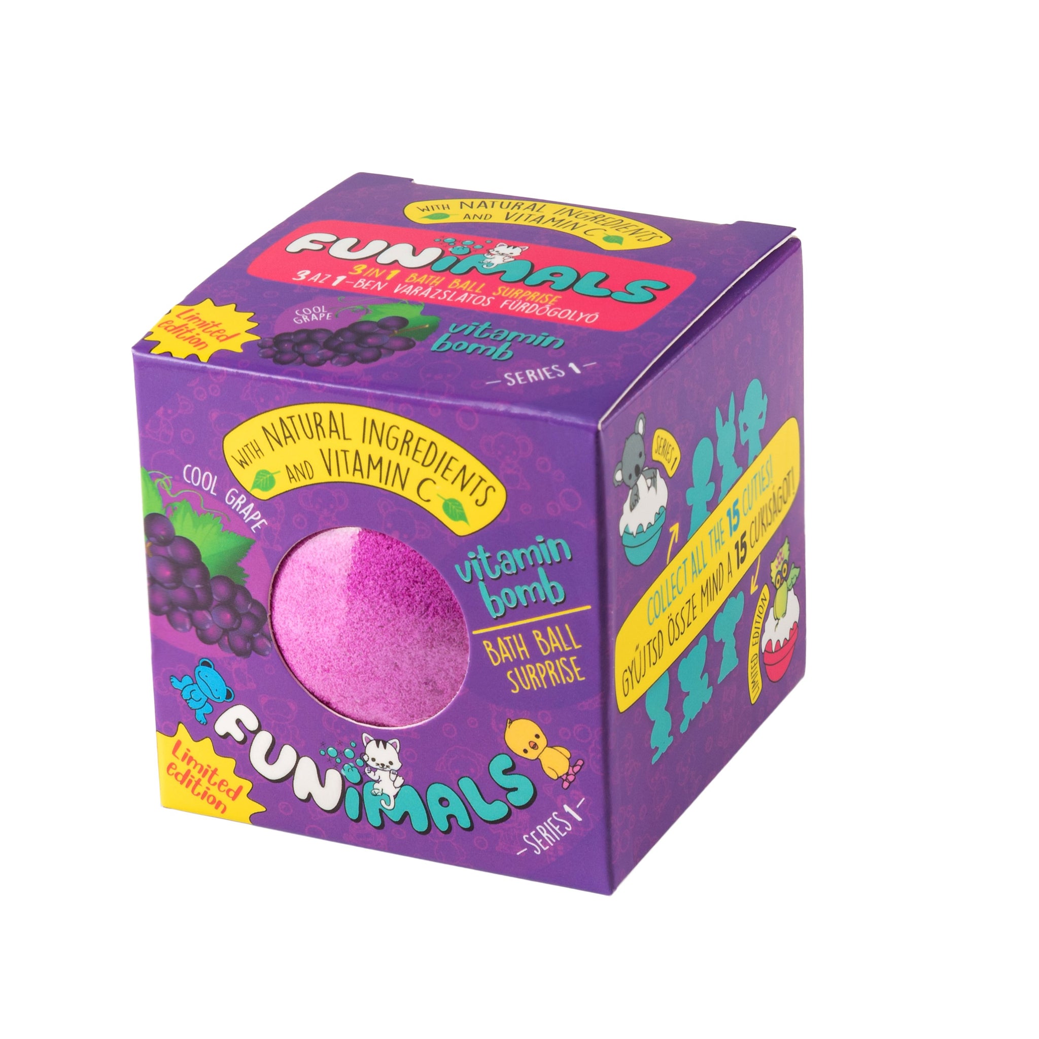 Funimals loptičky do kúpeľa hroznové  100 g - 89639