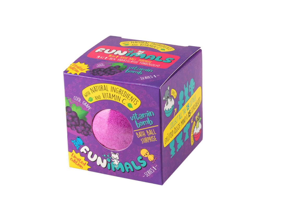 Funimals loptičky do kúpeľa hroznové  100 g - 89639