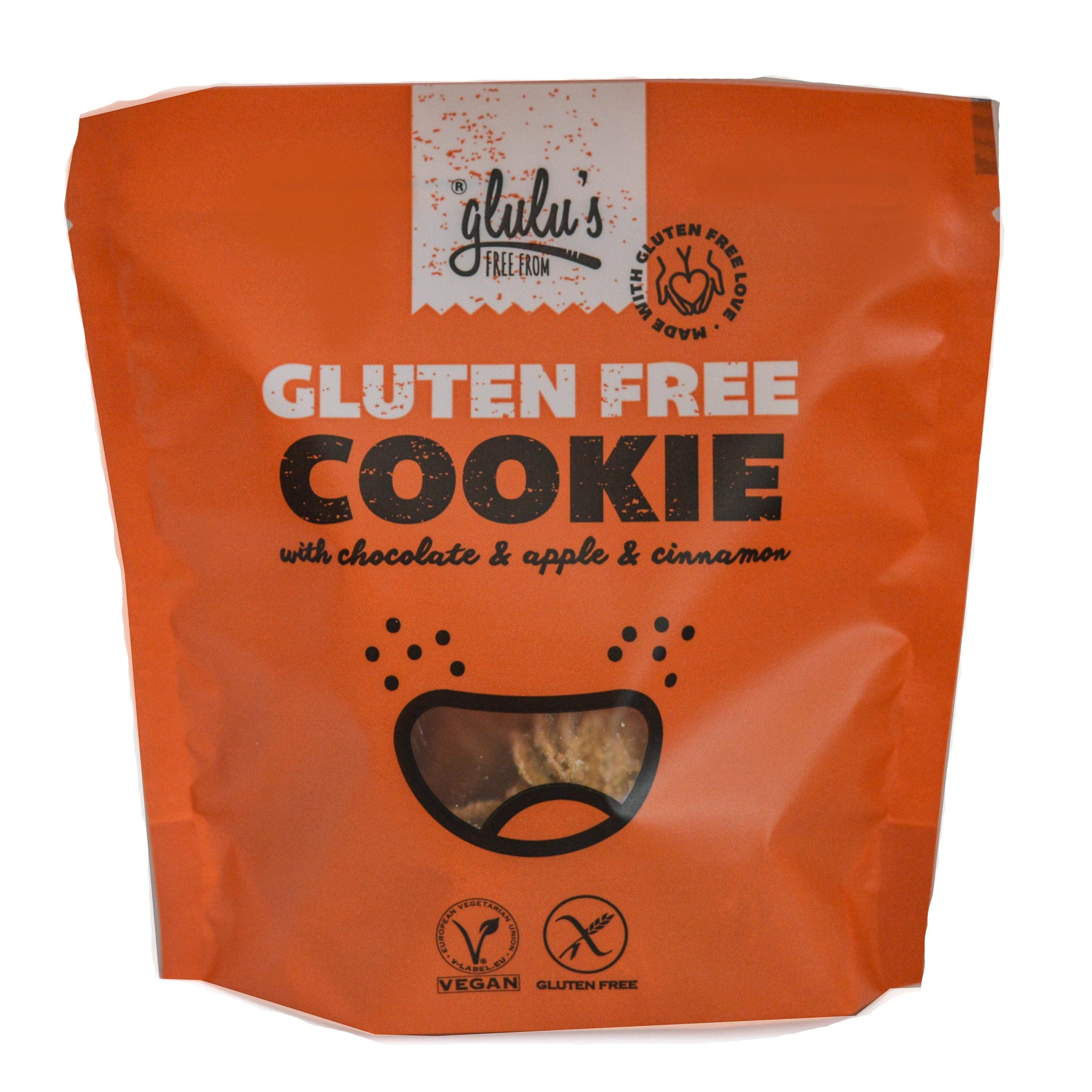 Glulu freefrom čokoládové sušienky s jablkami a škoricou 100 g - 84833