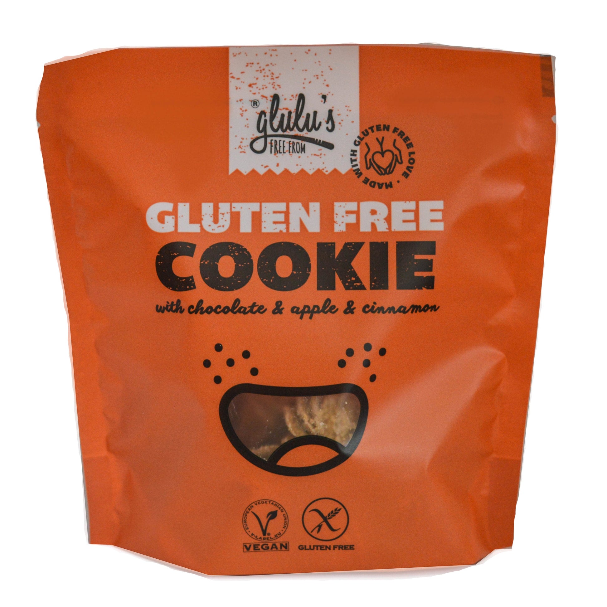 Glulu freefrom čokoládové sušienky s jablkami a škoricou 100 g - 84833