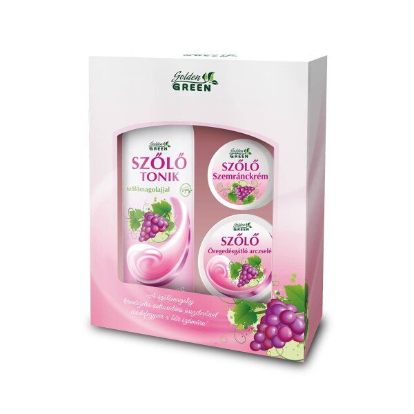 Darčekové balenie Golden Green Grape s gélom proti starnutiu tváre 1 kus - 95381