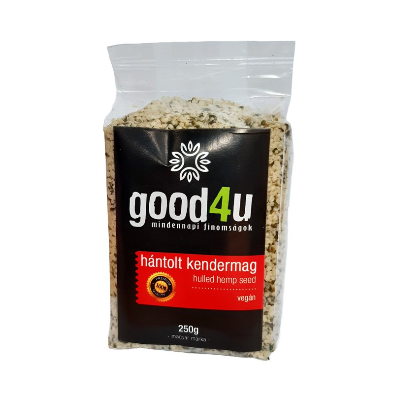GOOD4U Konopné semená, lúpané 250 g - 93154