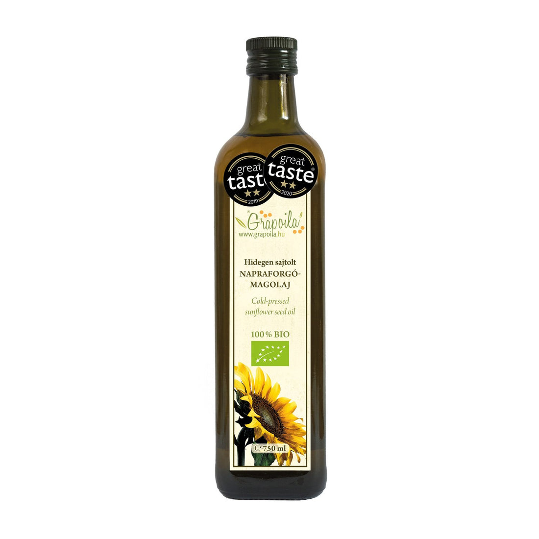Grapoila organický slnečnicový olej 750 ml - 85138