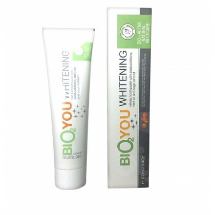 Bio2you prírodná bieliaca zubná pasta s rakytníkovým, šalviovým a mätovým olejom 100 ml - 52065