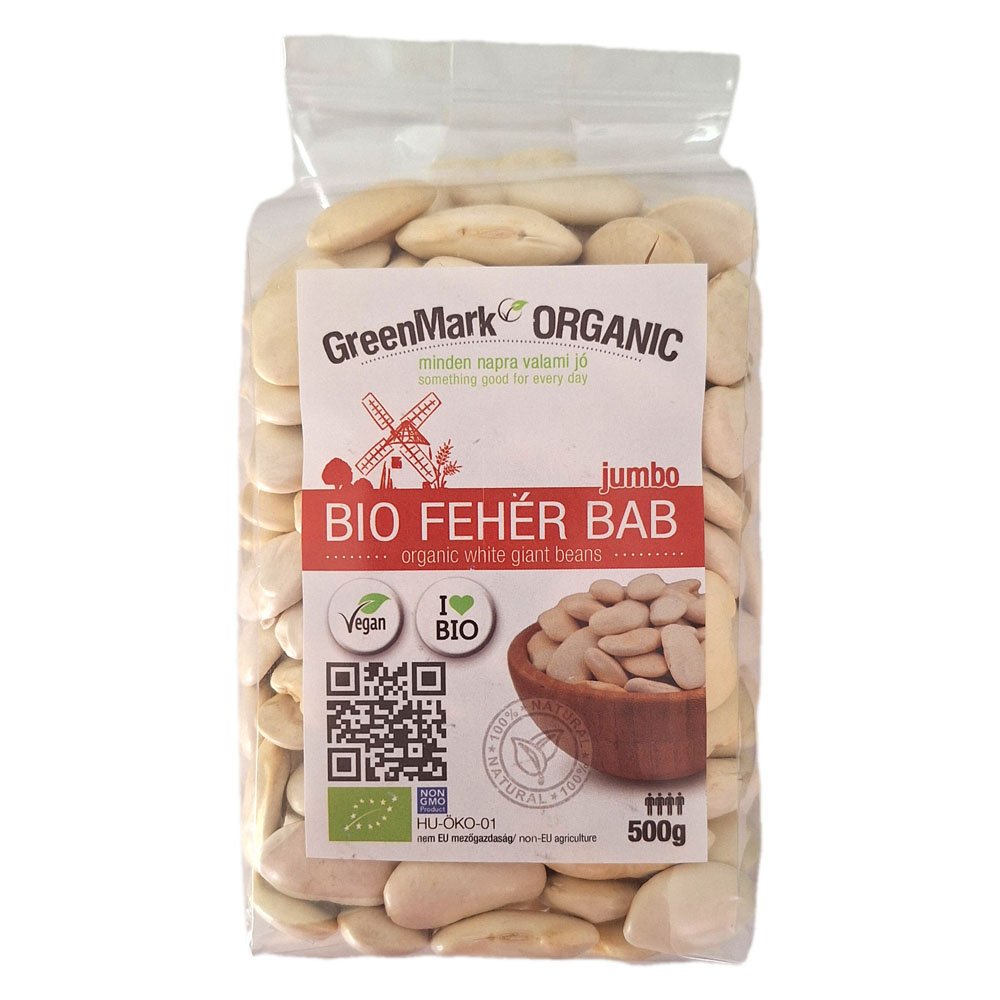 Greenmark organická biela fazuľa jumbo 500 g - 96482