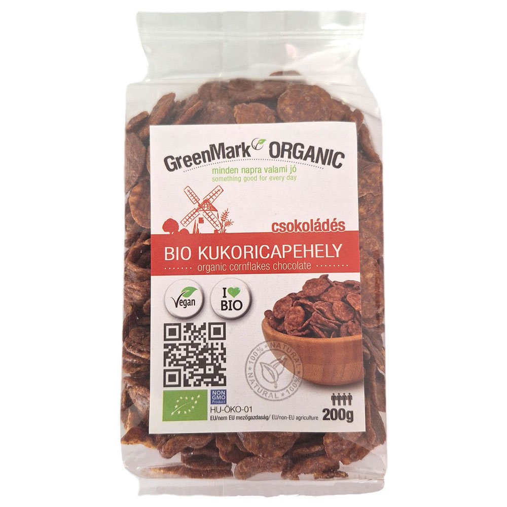 Greenmark organické čokoládové kukuričné lupienky 200 g - 96485