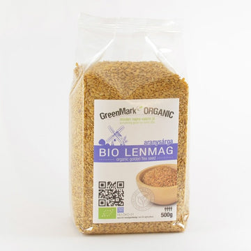Greenmark organické ľanové semienko zlatožlté 500 g - 26781