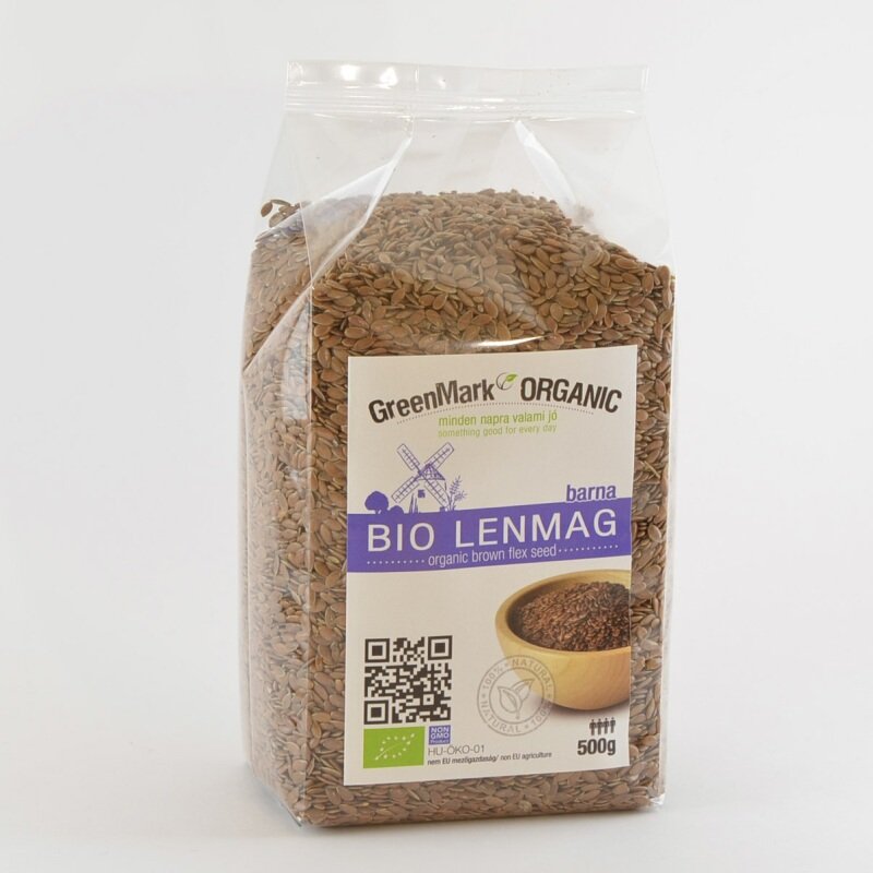 Greenmark organické ľanové semienko hnedé 500 g - 26776