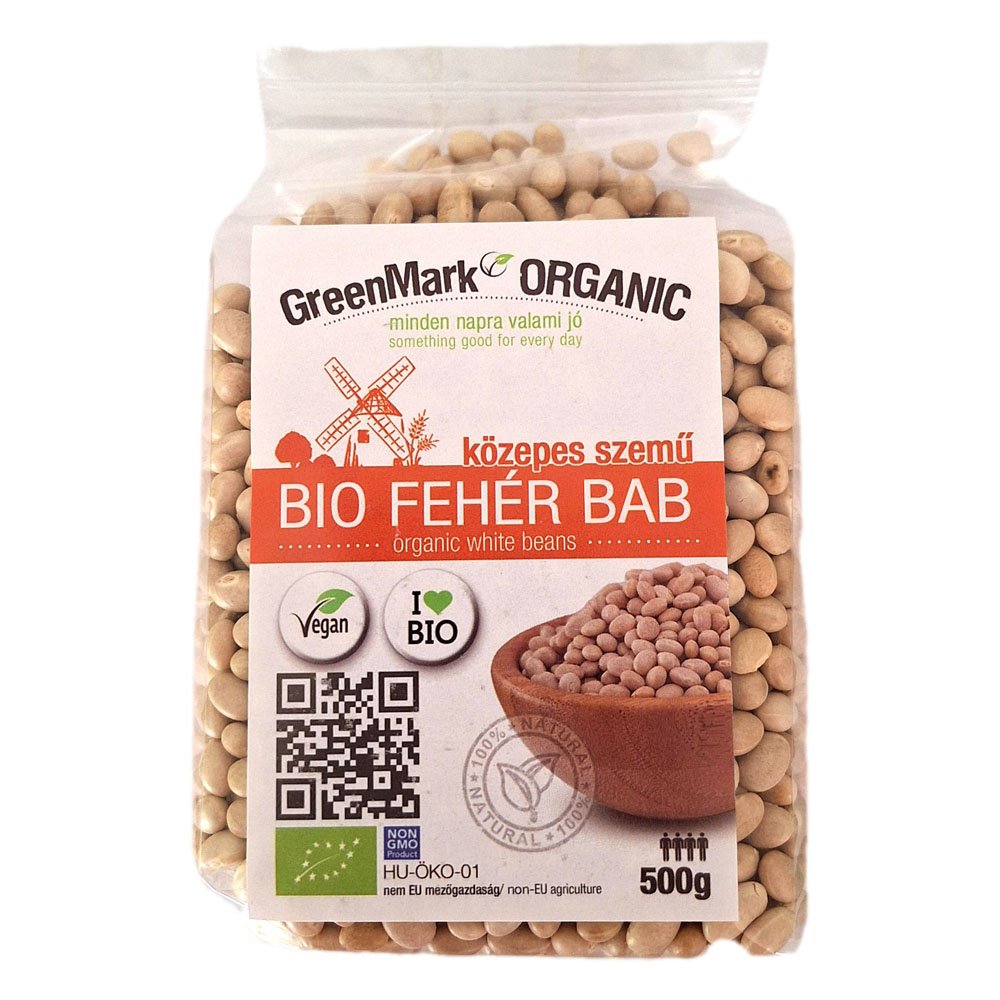 Greenmark organická biela fazuľa stredne zrnitá 500 g - 96483