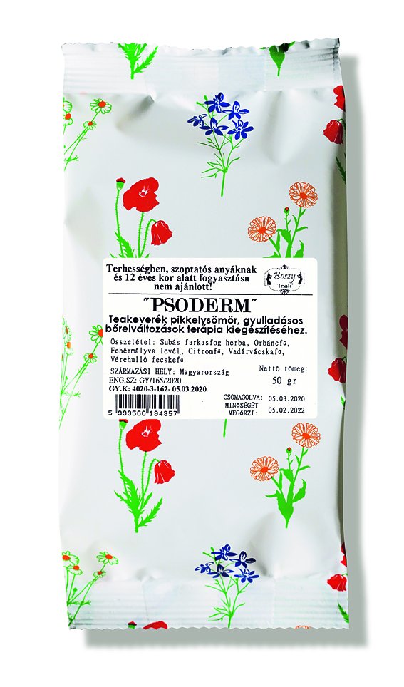 Gyógyfű čajová zmes Psoderm (na doplnenie liečby psoriázy a zápalových kožných lézií) 50 g - 82780