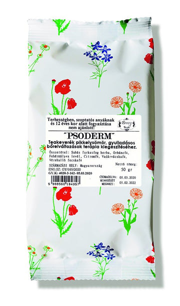 Gyógyfű čajová zmes Psoderm (na doplnenie liečby psoriázy a zápalových kožných lézií) 50 g - 82780