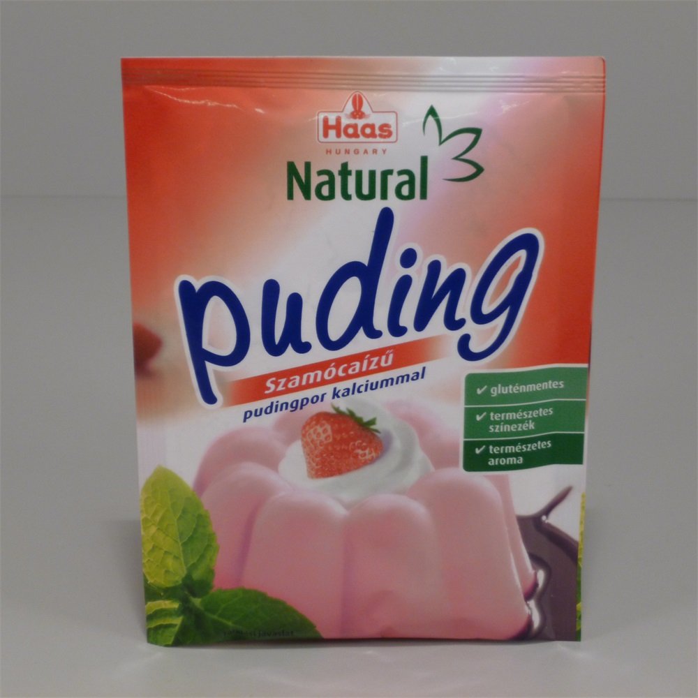 Haas prírodný jahodový puding v prášku 40 g - 13555